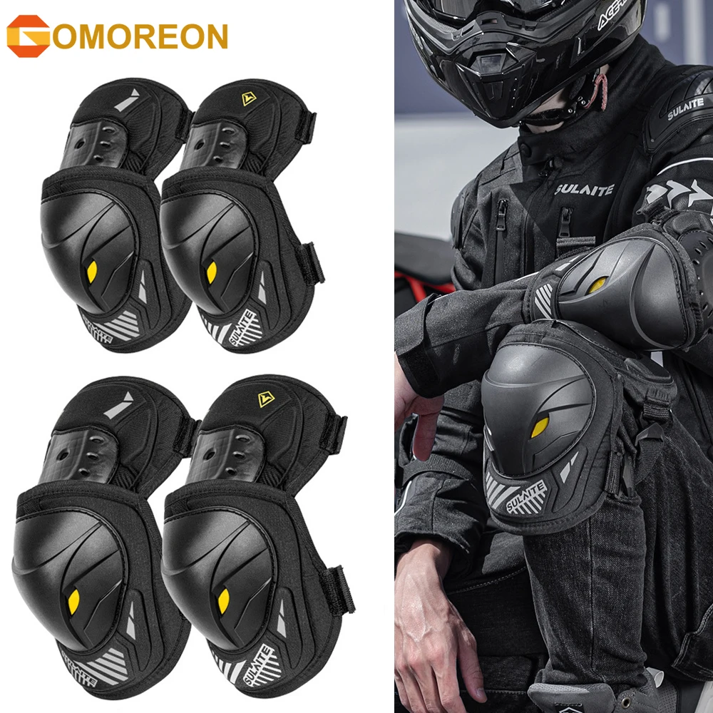Mountain Biking Elbow Pads - GOMOREON 1 Paio di Protezioni per