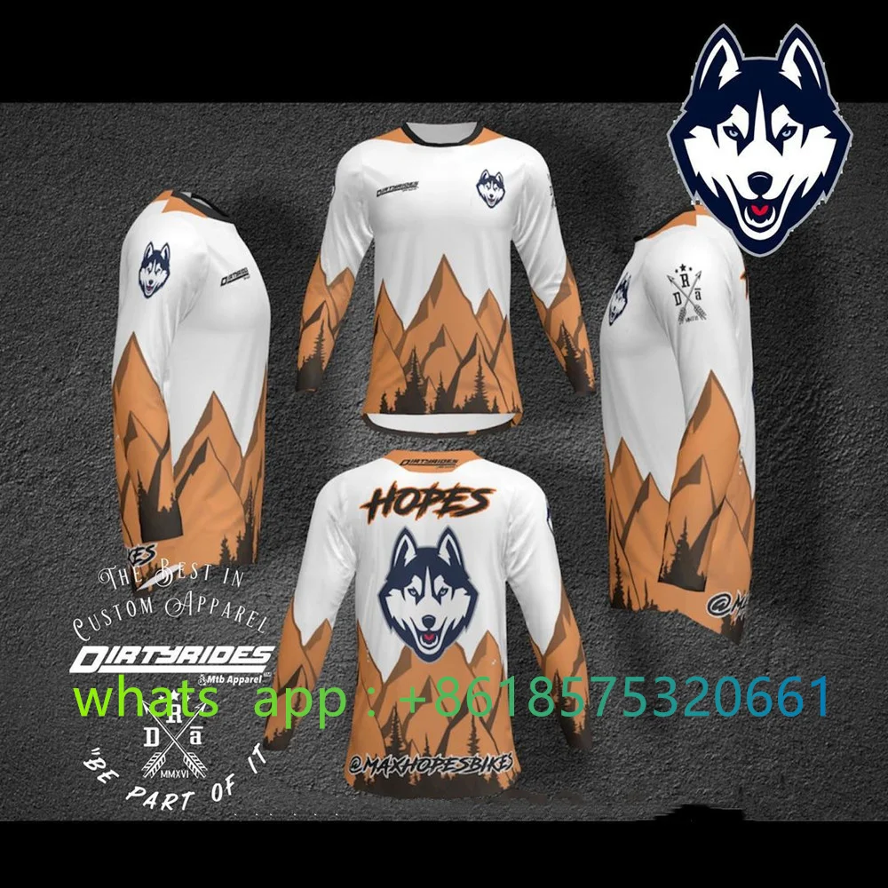 Mountain Biking Gear For Men - Enduro Moto Maglia da bicicletta Manica