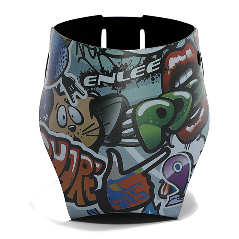 Mountain Biking Cartoon - ENLEE colorato portatile Mountain Bike pieghevole