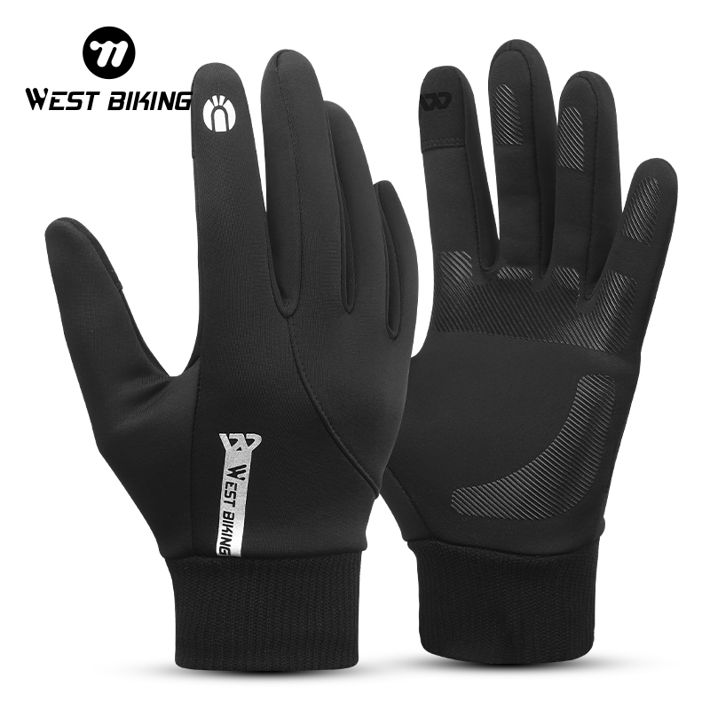 Mountain Biking Gloves Mens - WEST BIKING Guanti termici invernali da
