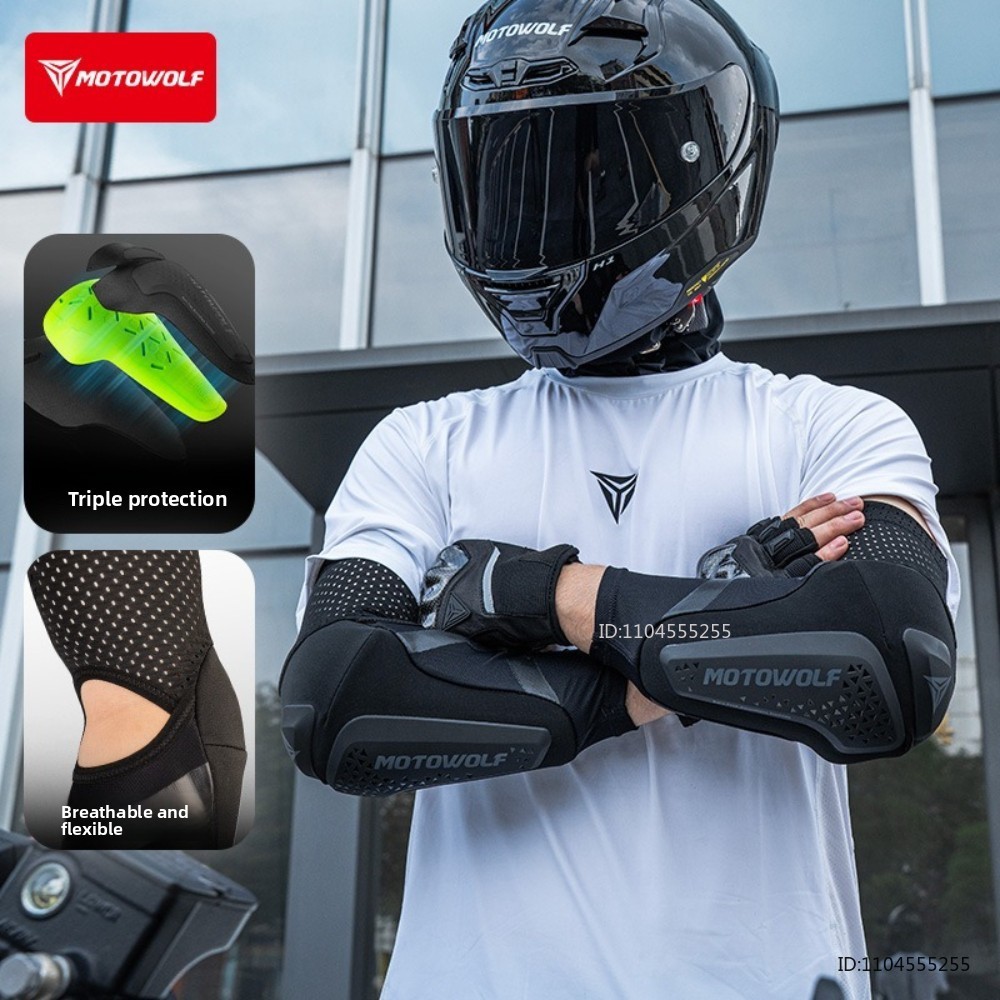 Mountain Biking Elbow Pads - Protezioni per Gomiti da Moto, Elastici