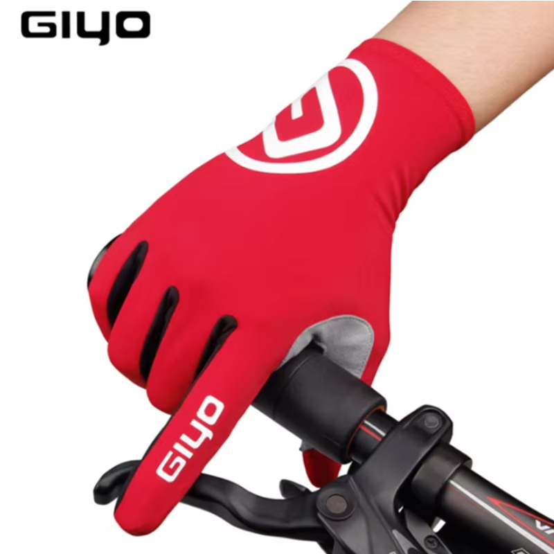 Mountain Biking Gloves Mens - GIYO Touch Screen Dita lunghe mezze