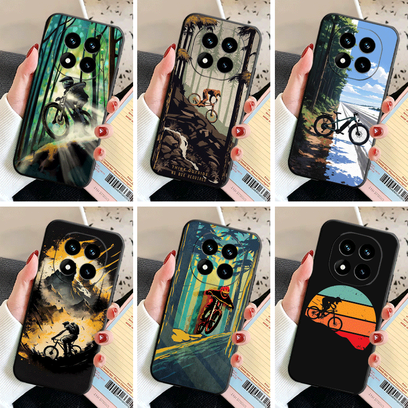 Mountain Biking Cartoon - Custodia Morbida in Silicone per Xiaomi