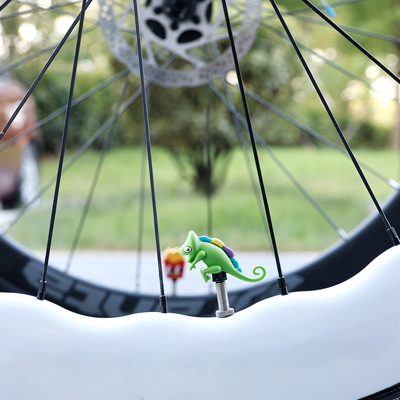 Tappo Valvola Bici in Silicone - Mountain Biking Cartoon recensione e prezzo