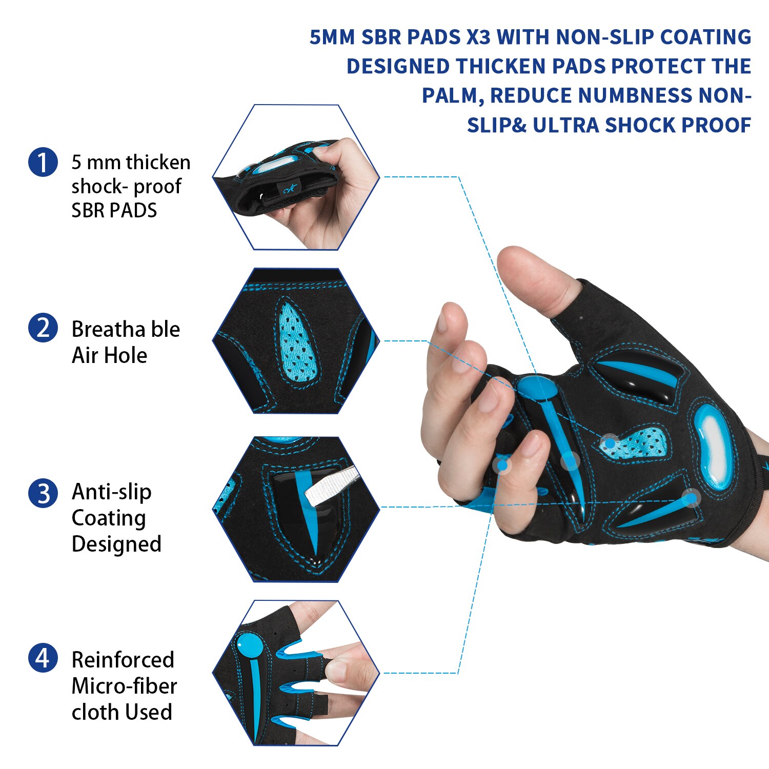 Guanti da ciclismo MOREOK, gua - Mountain Biking Gloves Mens recensione e prezzo