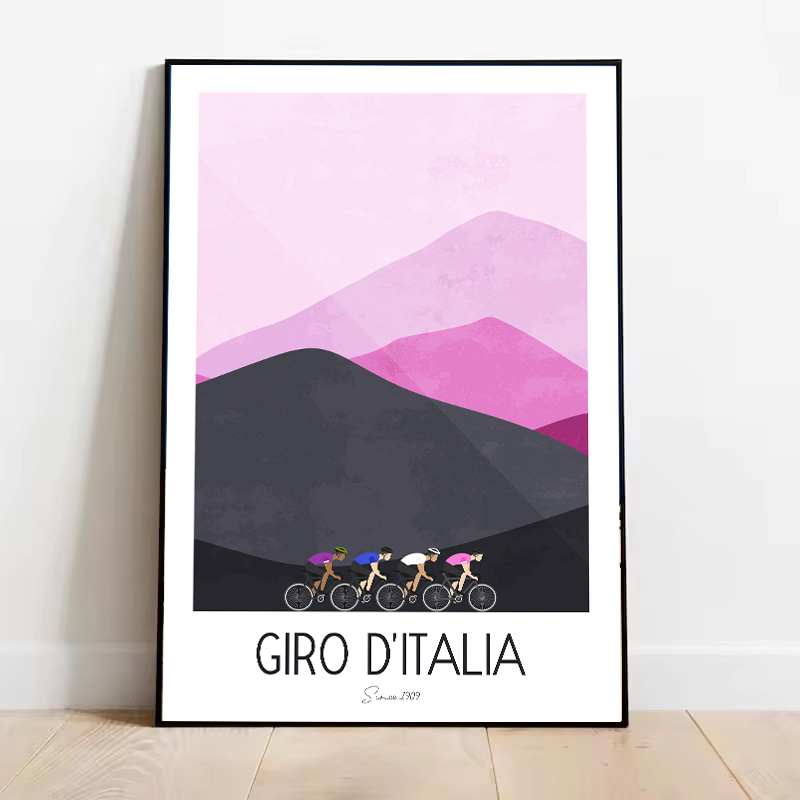 Poster su tela con ciclista in - Mountain Biking France recensione e prezzo