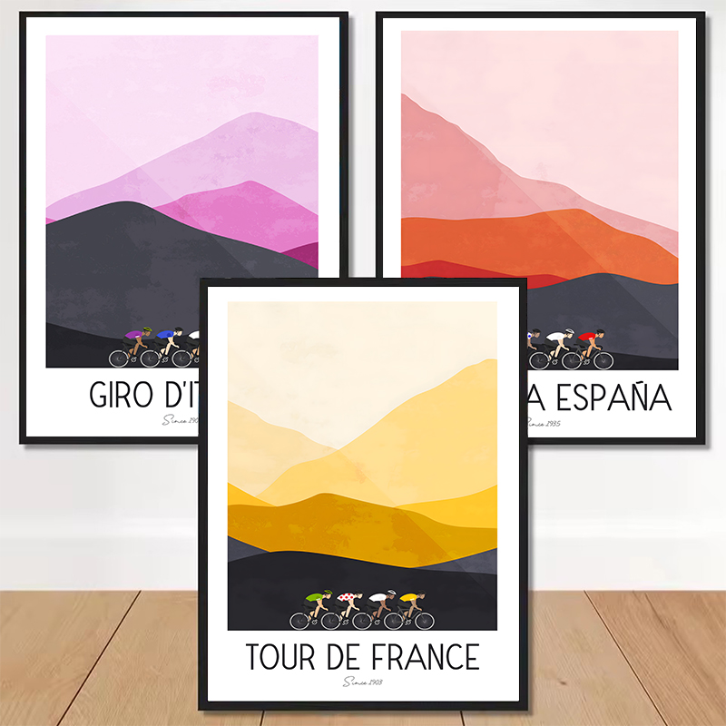 Poster su tela con ciclista in - Mountain Biking France recensione e prezzo